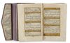 A FINE ILLUMINATED OTTOMAN QURAN, WRITTEN BY ALI VASFI AND DATED 1287 AH/1870 AD