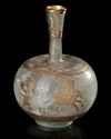 A LATER GILDED PERSIAN GLASS BOTTLE VASE, PERSIA 11TH/12TH CENTURY