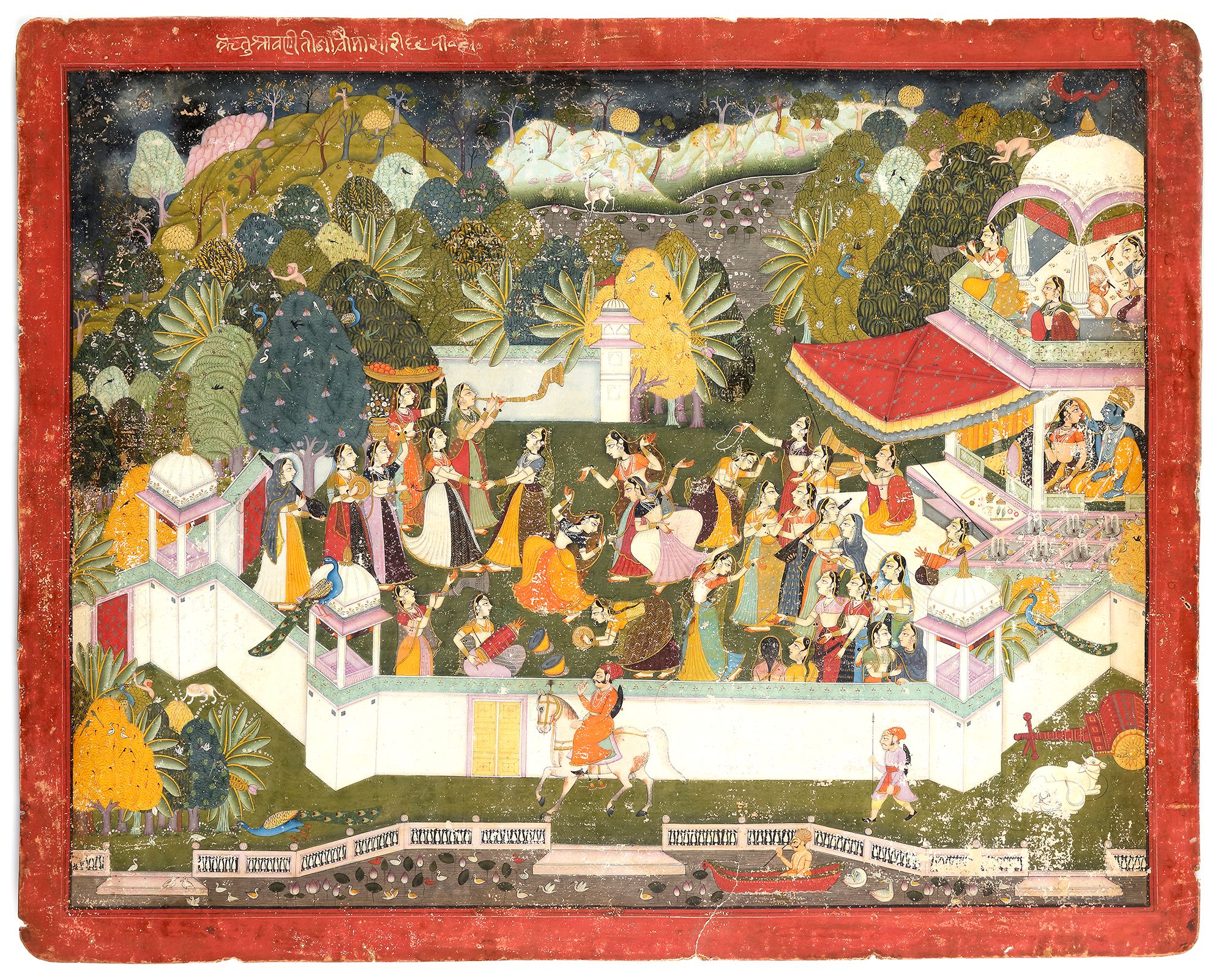 BARAHMASA (TWELVE MONTHS) ILLUSTRATION DEPICTING THE CHARACTER AND