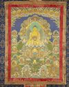 A Tibetan thangka of Shakyamuni