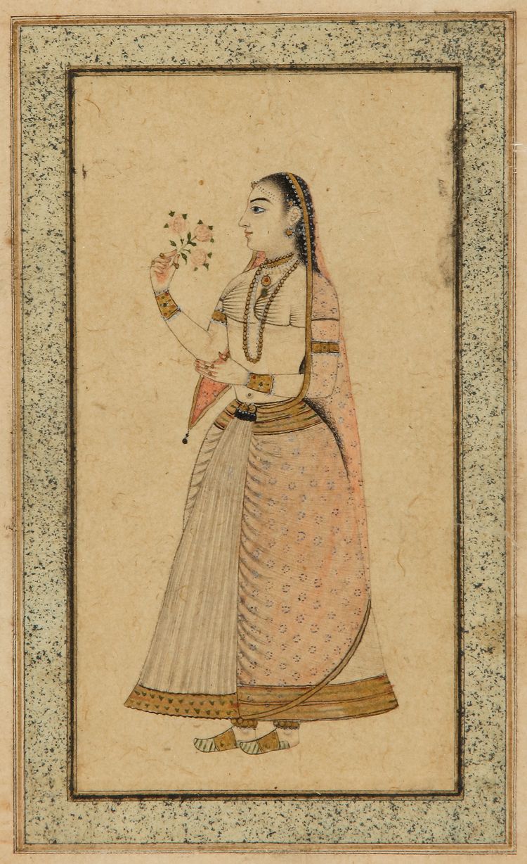 A PORTRAIT OF A MUGHAL LADY, INDIA, 19TH CENTURY