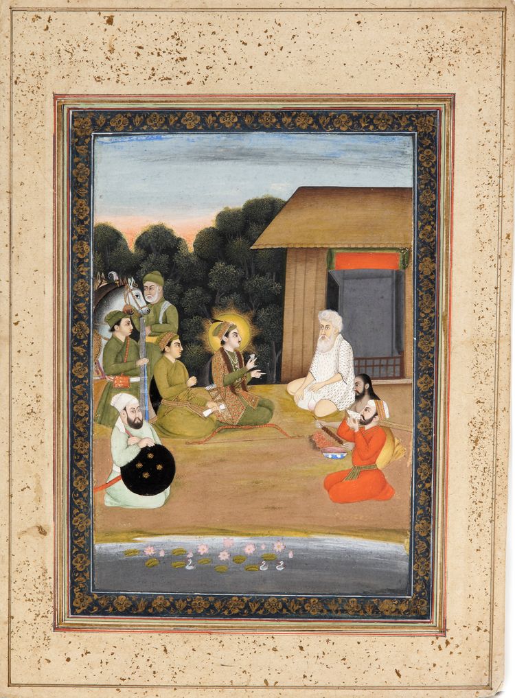 DARA SHIKOH VISITING A HERMIT, MUGHAL INDIA, CIRCA 1790