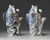 Two Japanese 'boy and carp' vases