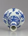 A CHINESE BLUE AND WHITE BOTTLE VASE, 20TH CENTURY