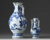 Two Chinese blue and white ewers