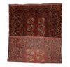 AN ANTIQUE TURKMEN BESHIR RUG WITH MONUMENTAL MEDALLIONS