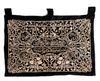 AN OTTOMAN GILT EMBROIDERED HANGING BROCADE, TURKEY OR SYRIA, EARLY 20TH CENTURY