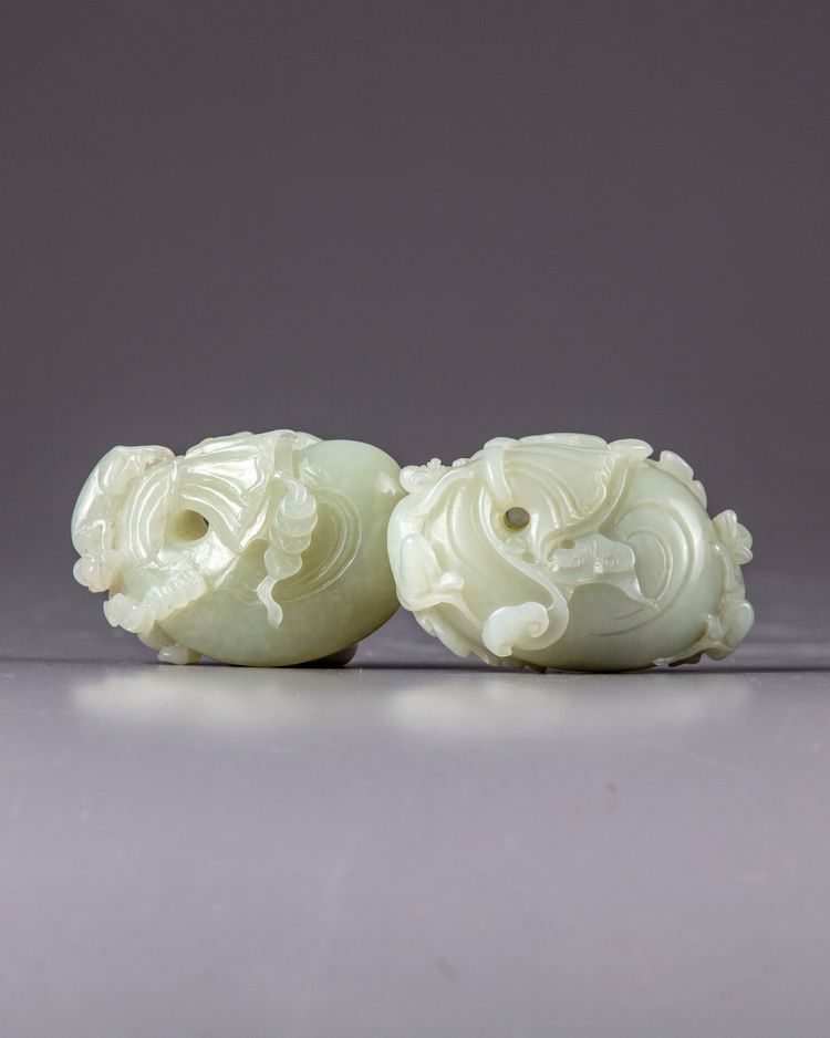 Two Chinese jade carvings