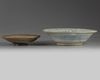 Two Thai Sukothai blue and white deep dishes