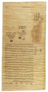 GENEALOGICAL SCROLL ANSAB ALASHRAF, DATED 1047 AH/1637 AD