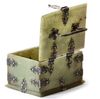 A MUGHAL JADE BOX WITH SILVER FITTINGS, 19TH CENTURY