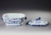 A CHINESE BLUE AND WHITE SOUP TUREEN AND COVER, 18TH CENTURY