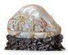 A CHINESE WHITE AND RUSSET JADE MOUNTAIN, CHINA, 19TH-20TH CENTURY