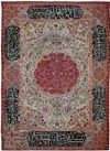 A LARGE  MASSIVE AGRA CARPET WITH SAFAVID DESIGN, INDIA, 19TH CENTURY