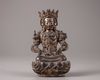 A bronze figure of Guanyin