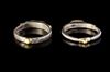 A PAIR OF SILVER SELJUK RINGS, 11TH-12TH CENTURY AD
