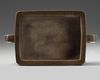 A Chinese bronze rectangular censer