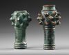 TWO LURISTAN BRONZE MACE-HEADS, CIRCA LATE 2ND-EARLY 1ST CENTURY B.C.