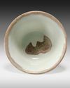 A CHINESE WHITE GLAZED STEM CUP, MING DYNASTY (1368-1644)