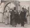 TWO ORIGINAL VERY IMPORTANT AND RARE PHOTOGRAPHS OF KING ABDULAZIZ AL SAUD ON TWO DIFFERENT OFFICIAL OCCASIONS, 1940s