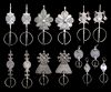 SEVEN PAIRS OF SILVER FIBULA, MOROCCO AND ALGERIA, 19TH AND EARLY 20TH CENTURY