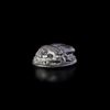 A BLACK SERPENTINE SCARAB. PHOENICIAN. 7/6TH.C.B.C.