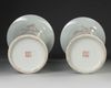PAIR OF CHINESE FAMILLE ROSE VASES, 20TH CENTURY