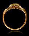 A GOLD SEAL RING