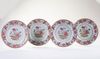 FOUR CHINESE FAMILLE ROSE DISHES