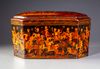 A LARGE QAJAR LACQUER WOODEN CHEST PERSIA, 19TH CENTURY
