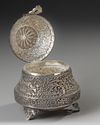 SILVER INCENSE BURNER, INDIA, 19TH CENTURY