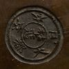 Large round three piece Chinese style bronze incense burner (koro)