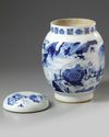 A Chinese blue and white jar