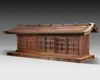 A JAPANESE MODEL OF A SIX 'KEN' WOODEN TEMPLE, 19TH CENTURY