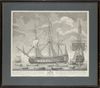 A NAVAL ENGRAVING OF HMS 'INTREPID', 18TH CENTURY