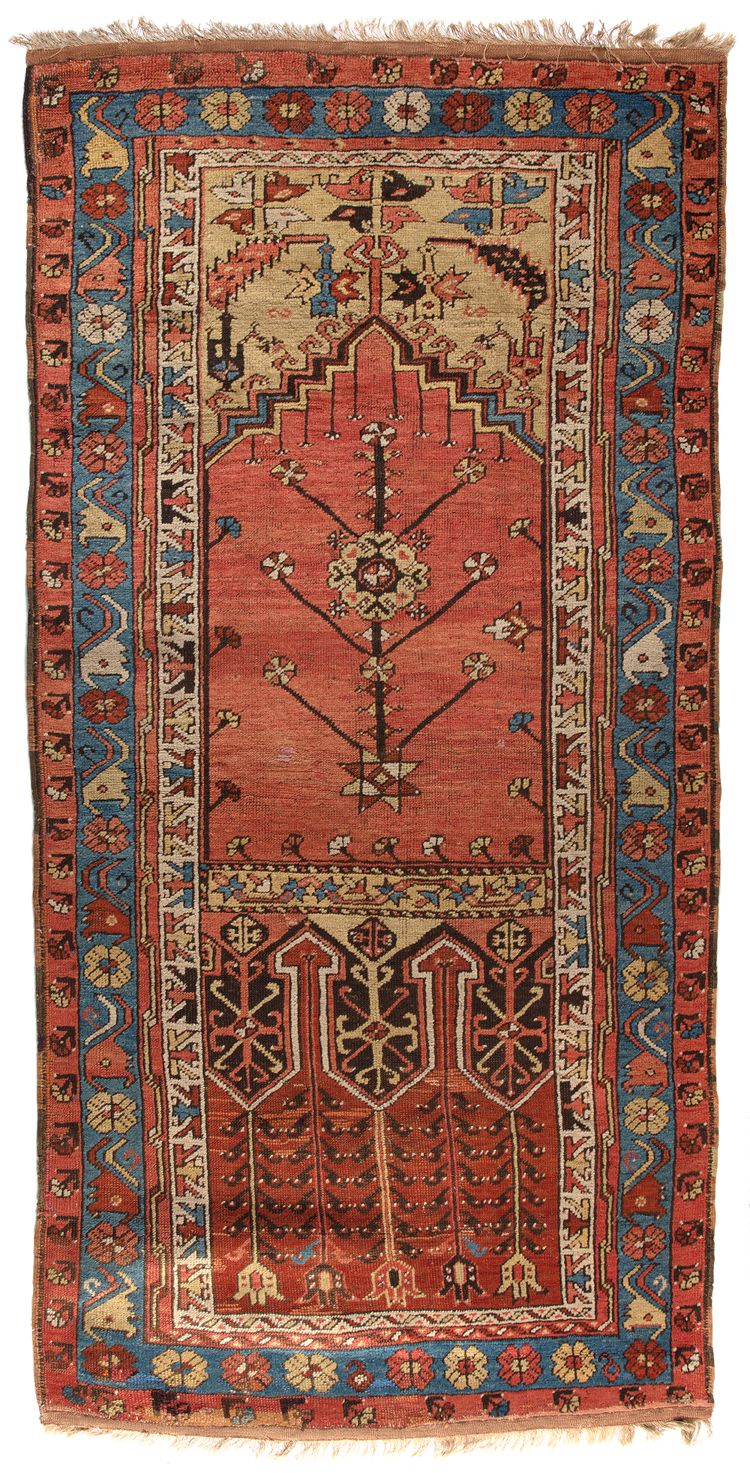 AN OTTOMAN KONYA LADIK RUG, CENTRAL ANATOLIA, EARLY 19TH CENTURY