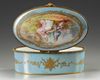 A SEVRES PORCELAIN JEWELRY BOX, 19TH CENTURY