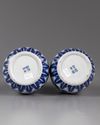 TWO CHINESE BLUE AND WHITE DOUBLE-GOURD VASES