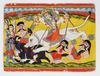 DURGA KILLING THE DEMON, JODHPUR RAJASTHAN INDIA, 19TH CENTURY