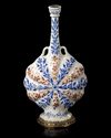 A SAVAFID POTTERY BOTTLE, PERSIA, KIRMAN, 17TH CENTURY