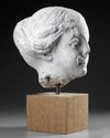 A MARBLE FEMALE HEAD, 17TH-18TH CENTURY