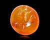 A ROMAN CARNELIAN INTAGLIO SHOWING AN EROS RIDING A GOOSE, 1ST CENTURY AD