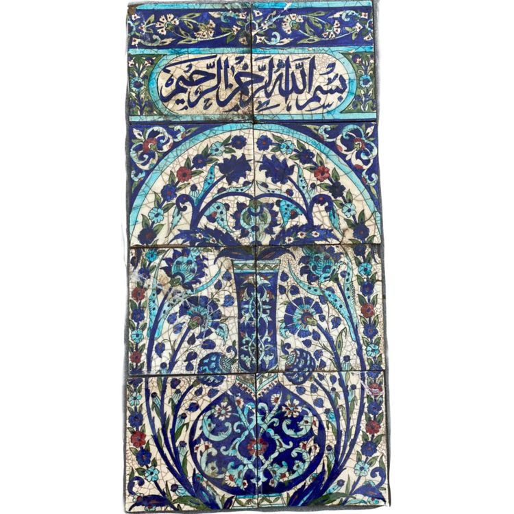 A FINE DAMASCUS TILE PANEL, OTTOMAN SYRIA, LATE 19TH CENTURY