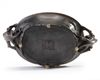 A Chinese bronze qilin-handled oval censer