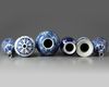 Six Chinese blue and white 'floral' vases