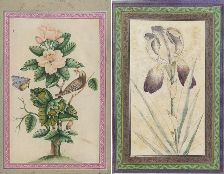 TWO MUGHAL MINIATURES, 20TH CENTURY