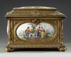 A LARGE JEWELRY BOX, SEVRES PORCELAIN, 19TH CENTURY