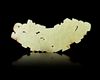 A CHINESE CARVED JADE PENDANT, QING DYNASTY (1644–1911)