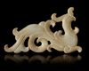 A CHINESE PALE GREYISH-WHITE JADE PHOENIX PENDANT, 20TH CENTURY