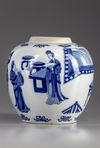 A Chinese blue and white jar